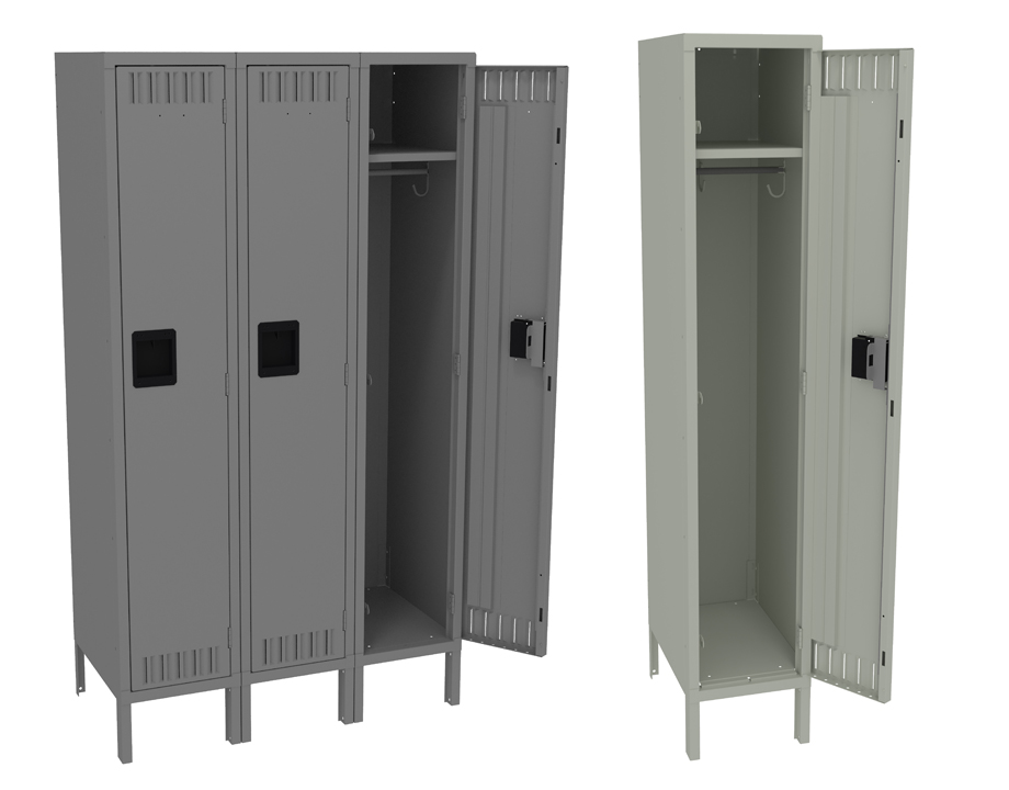 66" Inch High Single Tier Lockers With Legs Assembled