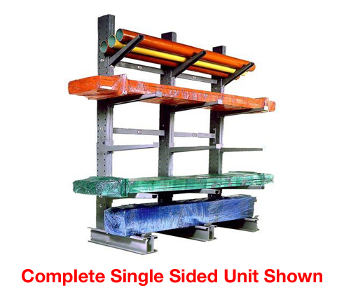 Series 2000 Medium-Heavy Duty Cantilever Rack - Single Sided Upright - Columns Only