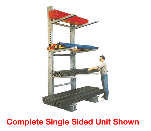 Series 3000 Heavy Duty Cantilever Rack - Single Sided Upright - Columns Only