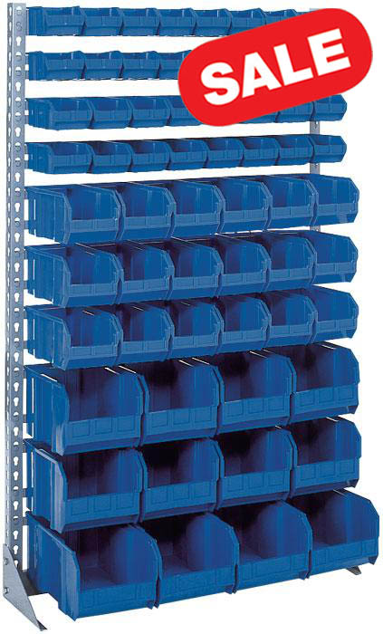 Single Sided Floor Rack with Bins