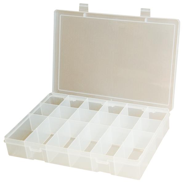 Durham Small Plastic Compartment Boxes Model No. SP18-CLEAR