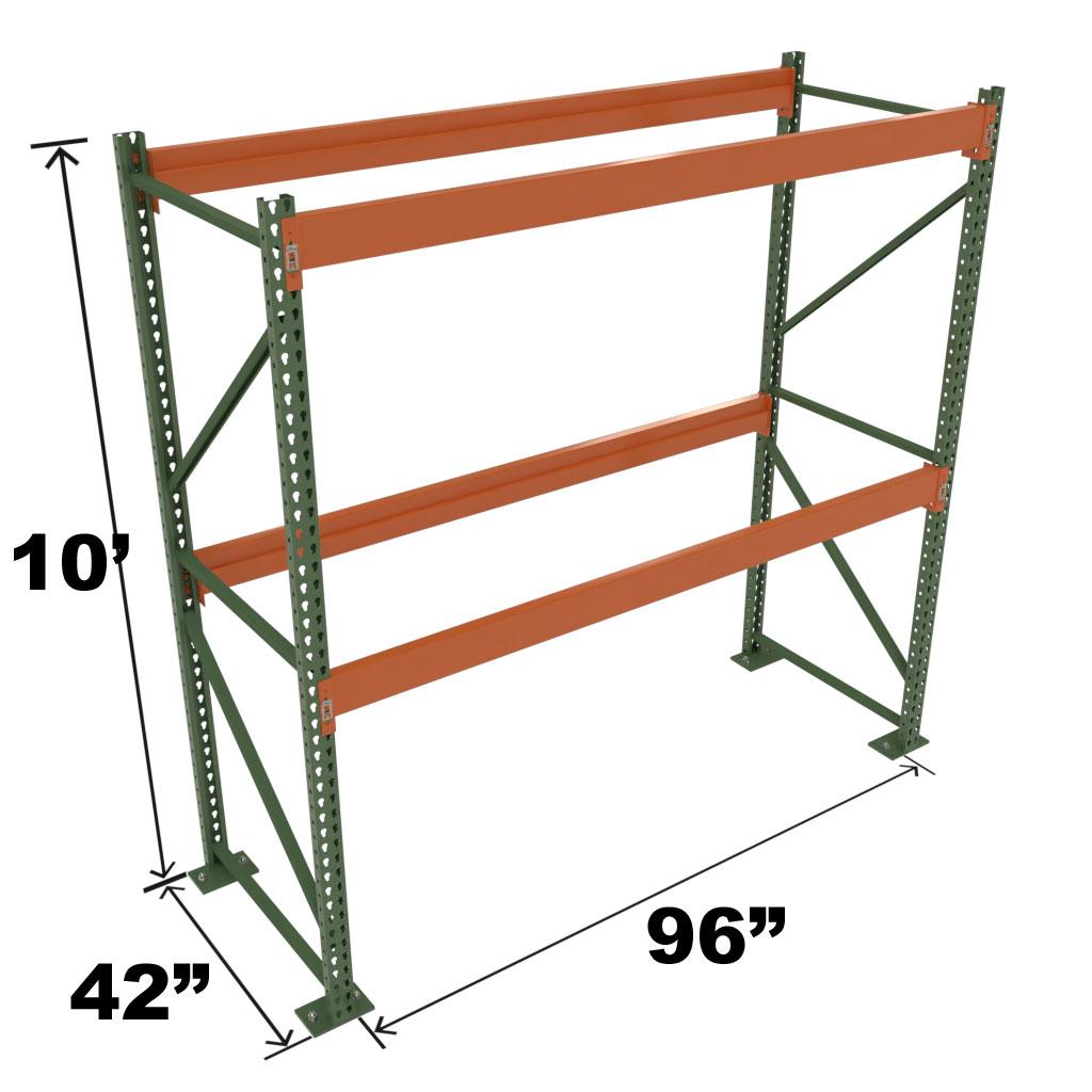 Stromberg Teardrop Storage Rack - Starter Unit without Deck - 96 in x 42 in x 10 ft