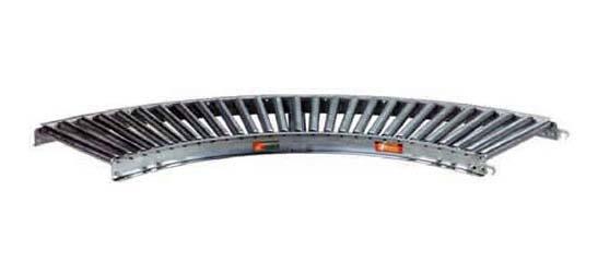 138G Steel Gravity Roller Conveyor 45 Degree Curved Section