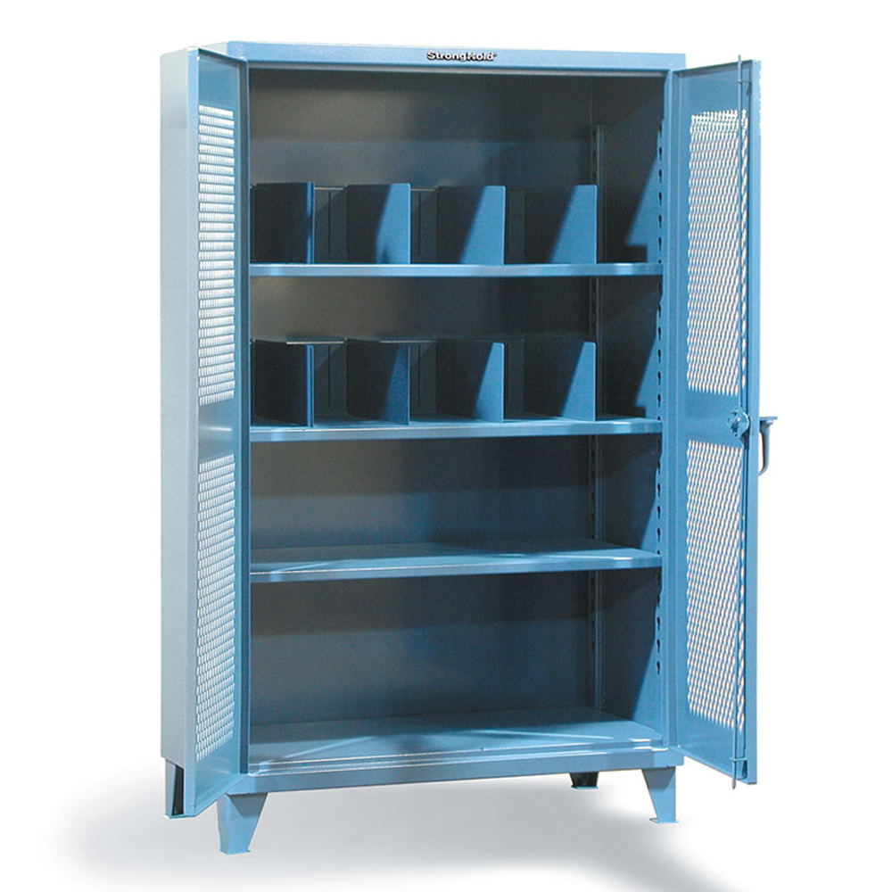 Ventilated Cabinet with Vertical Dividers and 3 Shelves