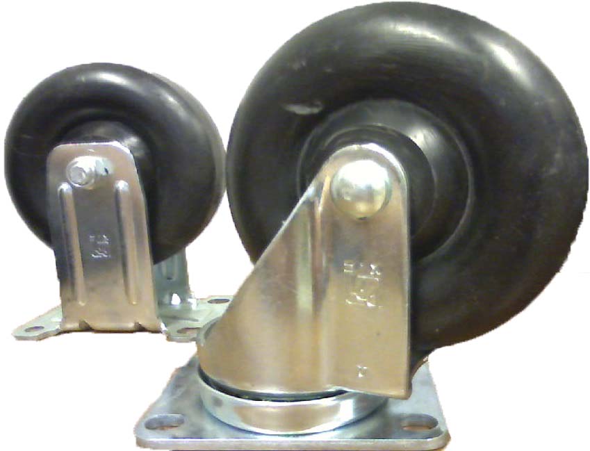 20 Series Casters - 4 Inch Heavy-Duty Plastic