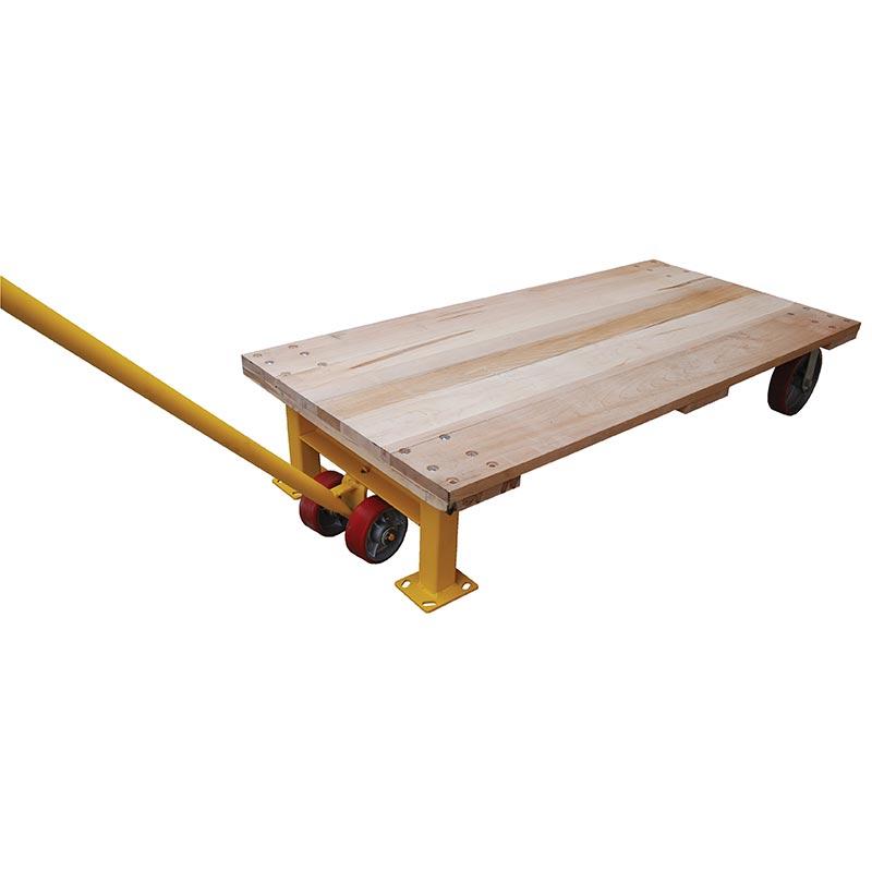 Vestil Semi-Live Hardwood Skids and Lever Jack Model No. VHPT-SL-24 with VHPT-SL-JACK