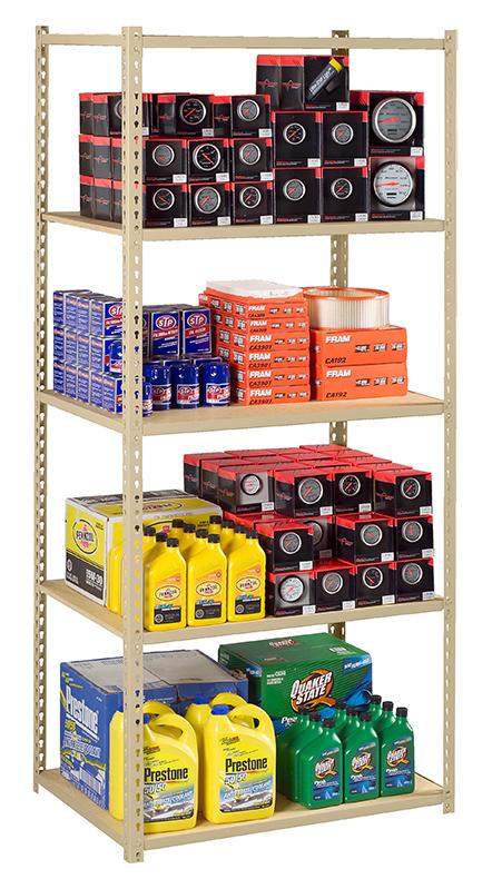 Z-Line Low Profile Shelving with Particle Board Decking