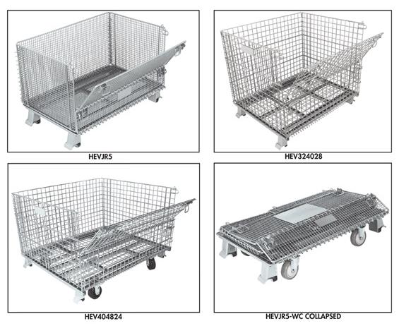 Closed Foot Wire Containers