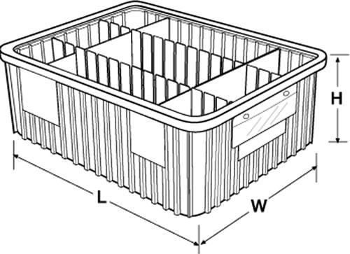 Quantum Dividable Grid Containers