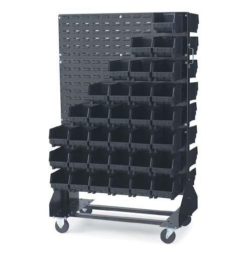 Lewis Bins ESD-Safe Louvered Panel Floor Stands with Mobile Kit