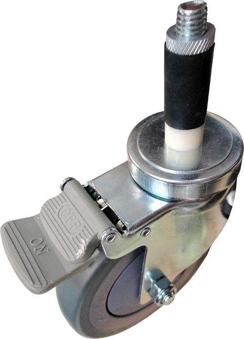 Expanding Rubber Stem Casters