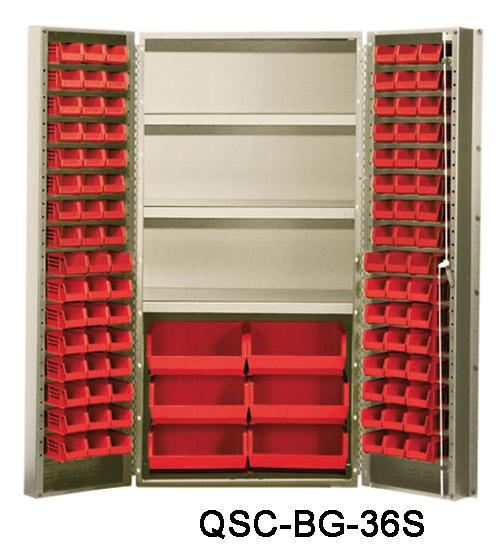 Quantum Heavy Duty All Welded Bin Cabinets 36 inch wide QSC-BG-36S