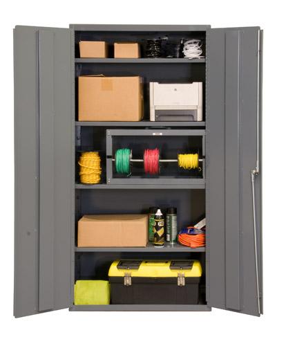 Durham Industrial Duty 16 Gauge Cabinets with Adjustable Shelves Model No. 2602-4S-95
