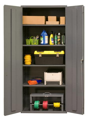 Durham Industrial Duty 16 Gauge Cabinets with Adjustable Shelves Model No. 2603-4S-95