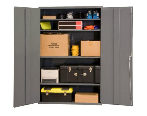 Durham Industrial Duty 16 Gauge Cabinets with Adjustable Shelves Model No. 2504-4S-95