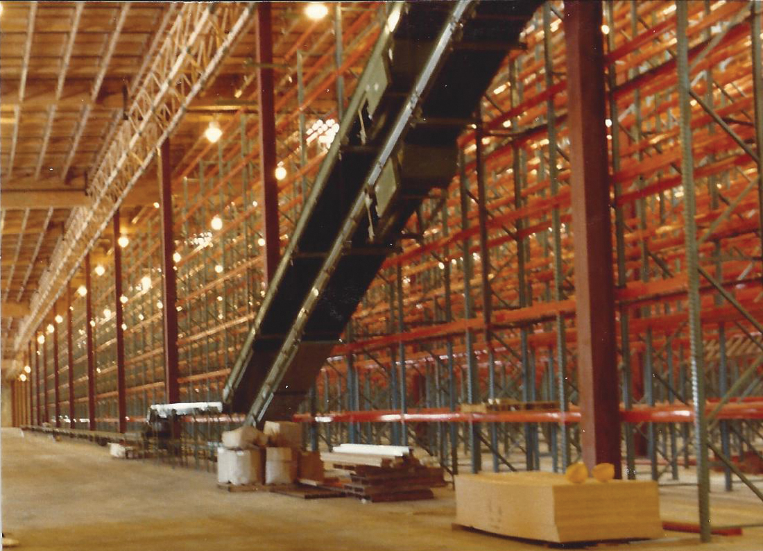 Huge Distribution Center Facility Mezzanines, Racks, Conveyors