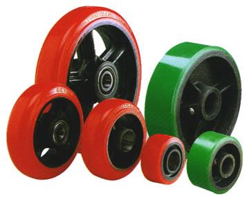 Stromberg Polyurethane Tread Cast Iron Core Wheels