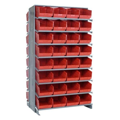 Quantum Store-More 6" Shelf Bin Sloped Shelving Systems - Complete Packages