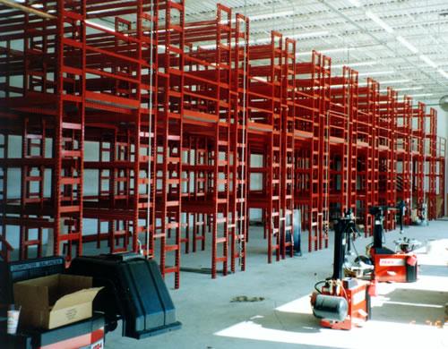 Stromberg Rack Supported Mezzanine for Tire Storage