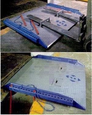 Red Pin Dock Board With 15 000 Pound Capacity 15C6048 Bluff Mfg