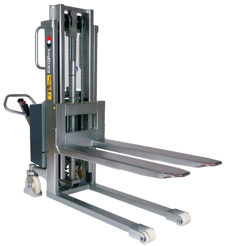 Stainless Stacker, INOX w/Fixed Carriage (Electric Lift/Electric Push)